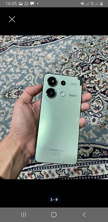 Redmi, Redmi Note 13, Б/у, 256 ГБ, цвет - Зеленый, 2 SIM at lalafo.kg Redmi, Redmi Note 13, Б/у, 256 ГБ, цвет - Зеленый, 2 SIM