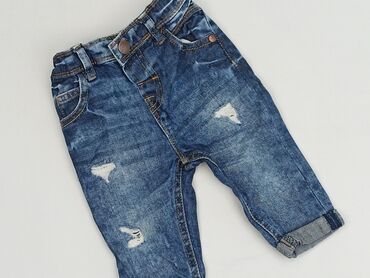 body niemowlęce allegro: Denim pants, Next, 6-9 months, condition - Perfect