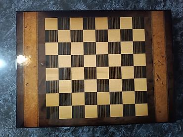 Şahmatlar: ♟️ Metal fiqurlu lüks şahmat dəsti – 45×32 sm Satılır yüksək — 5