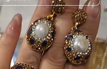 halqa sırğa qizil: Sırğa, Swarovski — 1