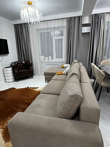 асанбай сити: 2 комнаты, 69 м², Асанбай мкр Элитка, 10 этаж, Дизайнерский ремонт — 3