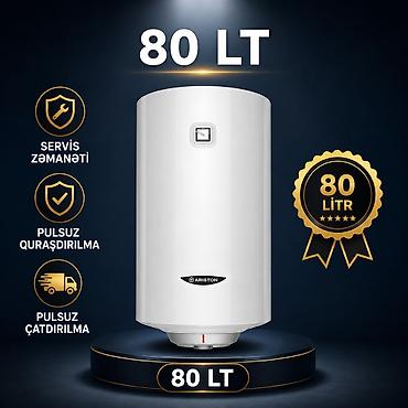 Aristonlar: Ariston 80 l, Yeni, Kredit yoxdur, Pulsuz çatdırılma, Rayonlara çatdırılma — 1