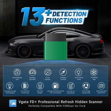 Alati za automobile: Vgate vLinker FD+ ELM327 V2.2 Forscan za Ford i Mazdu, Bluetooth 4.0 — 5