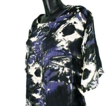 Bluze: 3XL, Poliester, Cvetni, bоја - Svetloplava — 7