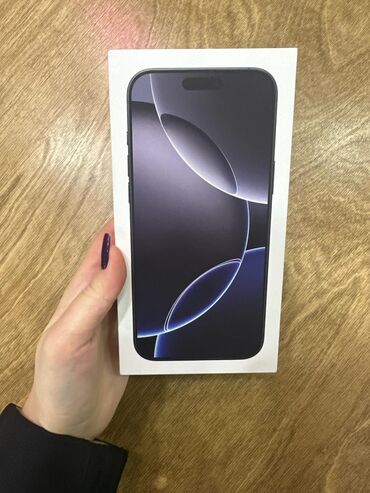 telefon apple: IPhone 16 Pro Max, 256 GB, Black Titanium, Sənədlərlə