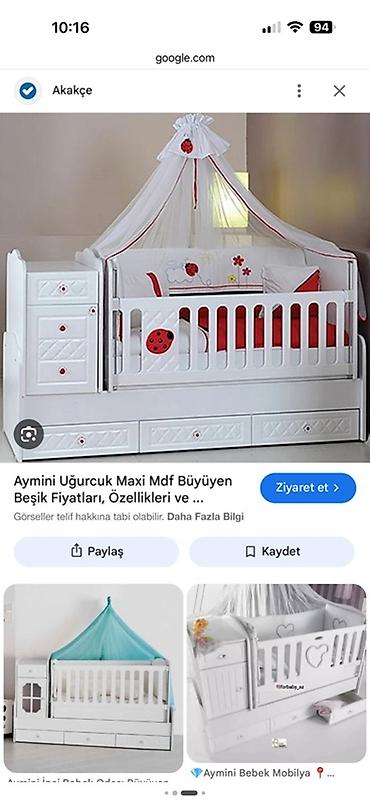 max bosch: Aymini Uğurcuk Maxi MDF böyüyən beşik - Material: yüksək keyfiyyətli — 1
