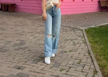 вечернее платье с: Жынсылар, Түтүктөр, Zara, Бели өйдө, Тилиги менен, M (EU 38)