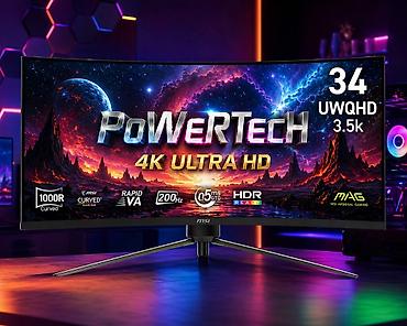 MSI MAG seriyalı əyri oyun monitoru - Ekran: 34", UWQHD (3.5K) at lalafo.az MSI MAG seriyalı əyri oyun monitoru - Ekran: 34", UWQHD (3.5K)