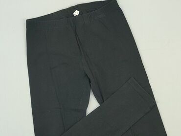 spodnie vinted: Material trousers, Reserved, 11 years, 140/146, condition - Good