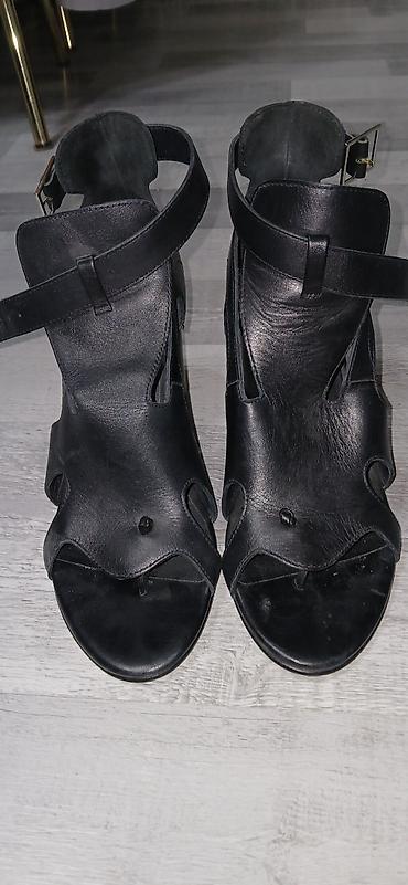 melek sepler instagram: Qadın sandal/kandalları – qara rəng - Material: yumşaq dəri üst — 1