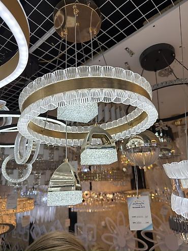 лед зеркало с подсветкой: Подвесные светильники и люстры с LED-подсветкой - Тип: дизайнерские — 2