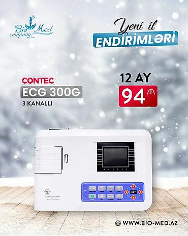 Contec ECG 300 – 3 Kanallı Elektrokardioqram (EKQ) Cihazı Contec ECG