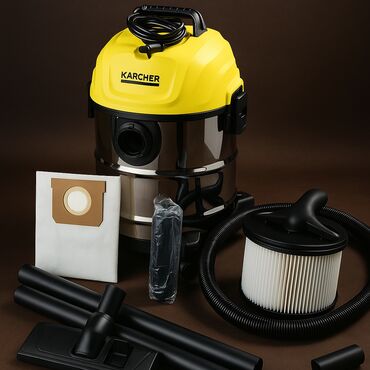 Другая техника для уборки: KARCHER пылесос новый 18литровый строительный хозяйственный три в