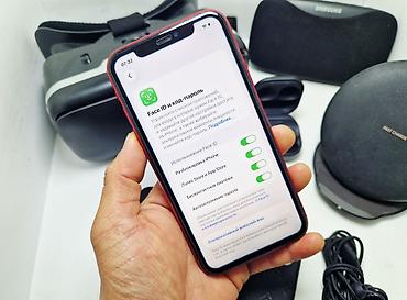 Apple iPhone: IPhone 11, Б/у, 64 ГБ, Красный, Наушники, 91 % — 25