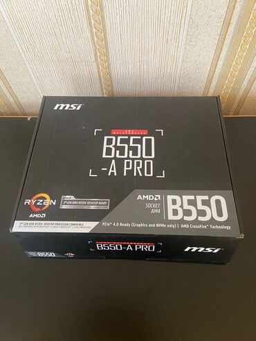 noutbuk masası: Ana Platası MSI Ana plata "Msi B550 - A Pro" MSİ, Yeni