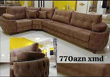 Divanlar: Künc divan, Yeni, Vеlur parça, Ödənişli çatdırılma — 1