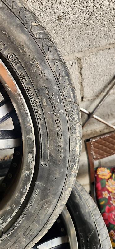 бир: Дөңгөлөктөр монтажда 215 / 55 / R 17, Жай, Колдонулган, Комплект, Жеңил унаалар, Куйма, тешиктери - 4 — 3