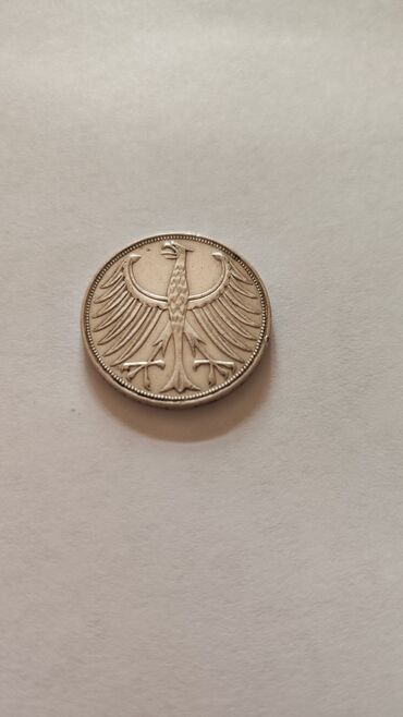 Sikkələr: 5 mark 1951 (Germany) gümüş 11.5qram
