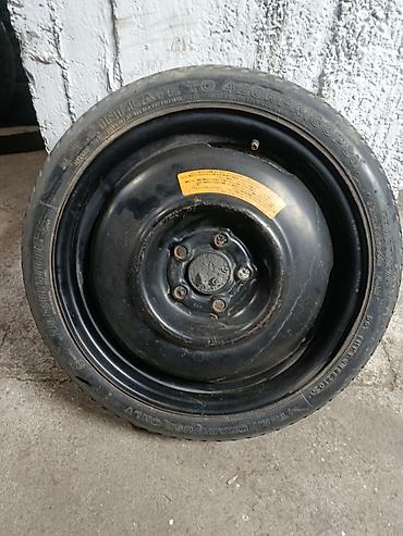 Колеса в сборе <130 / 70 / R 16, Лето, Б/у, Запаска, Легковые, Железные, отверстий - 4