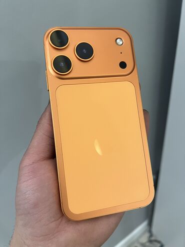 Apple iPhone: IPhone 17 Pro, Б/у, 64 ГБ, Оранжевый, Чехол, Зарядное устройство, Кабель, 100 % — 3