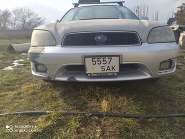 форестер 2002: Передний Бампер Subaru 2002 г., Б/у, цвет - Серебристый, Оригинал