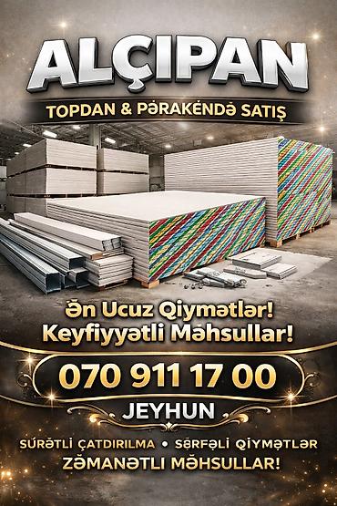 10luq: Alçıpan və profil məhsulları – topdan satış. Alçıpan: - Gilan & — 1