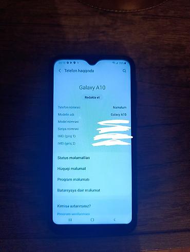 a 10 ekran: Samsung Galaxy A10, 32 GB, rəng - Mavi, İki sim kartlı — 2