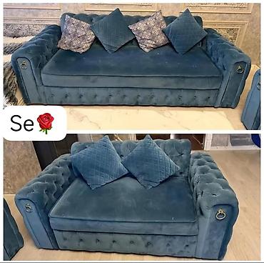 i̇ki neferlik divan: 8104 2 Ədəd divan 2,si birlikdə 330.azn kiçik 1,70sm ölçüsü böyük — 1