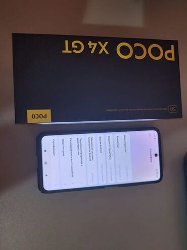 где можно продать телефон бу: Poco X4 GT, 256 ГБ, түсү - Кара, 2 SIM