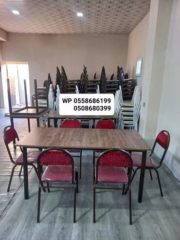 Masa və oturacaq dəstləri: Mətbəx üçün, Yeni, Açılmayan, Dördbucaq masa, 4 stul — 13