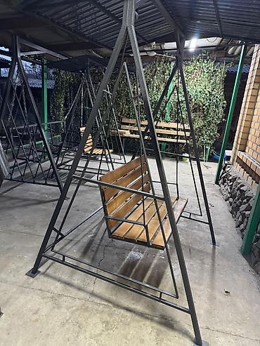 Садовые качели: Садовые качели Металл, С крышей — 5