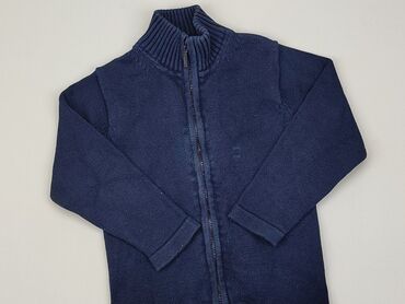 niebieski sweterek rozpinany: Sweterek, 3-4 lat, 98-104 cm, stan - Zadowalający