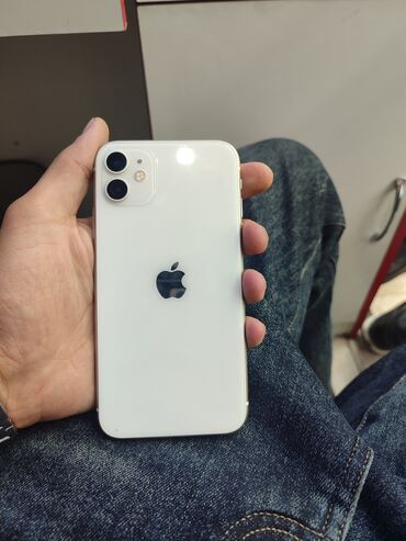 iphone dubayski qiymeti: IPhone 11, 64 GB, Ağ, Face ID