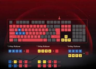 fiksna: Gejmerska tastatura sa RGB pozadinskim osvetljenjem - Puni raspored — 4