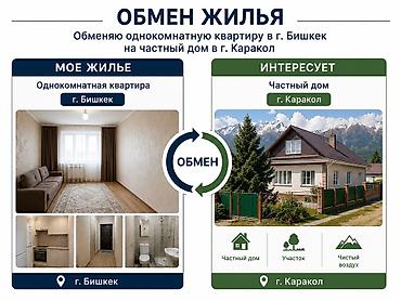 bishkek flat: Обмен жилья Обменяю 1-комнатную квартиру в г. Бишкек адрес — 1
