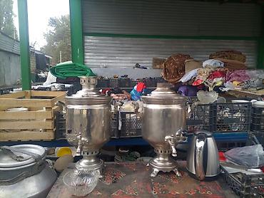 Техника для кухни: Kömürlə işləyən klassik samovar. Şəkillərdə metal korpuslu, iri — 5