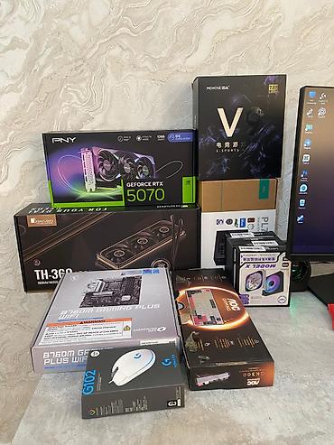 Настольные ПК и рабочие станции: Компьютер, ядер - 14, ОЗУ 32 ГБ, Для работы, учебы, Новый, Intel Core i5, NVIDIA GeForce RTX 5070, SSD — 6