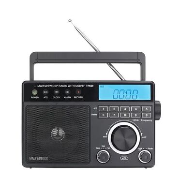кассетный плеер: Радиоприёмник Retekess TR629 Есть часы и будильник, который включает