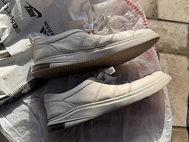 Кроссовки и спортивная обувь: Белые кожаные кеды CLEMENTO. CABANI оба 44 размер состояние отличное ( — 3