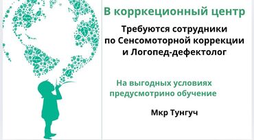 Другие образовательные специальности: В коррекционный центр требуются специалисты по Сенсомотрной
