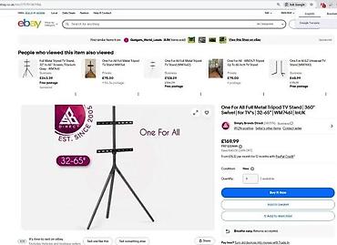 Aksesoari za TV i video: Stojeći stalak za TV – tripod dizajn - Moderan tripod stalak za ravne — 13