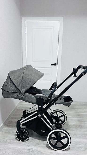 priam: Коляска, Cybex, цвет - Серебристый, Б/у, Самовывоз, Платная доставка — 3
