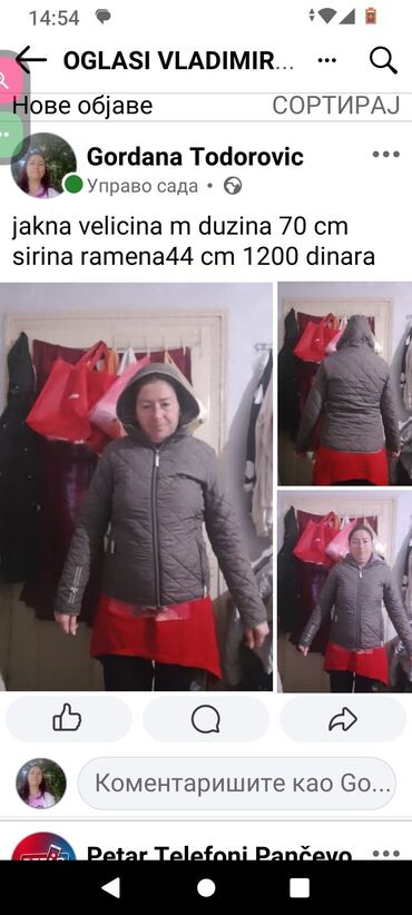 Zimske jakne: Ženske zimske jakne – više modela i veličina 1) Siva prošivena jakna — 1