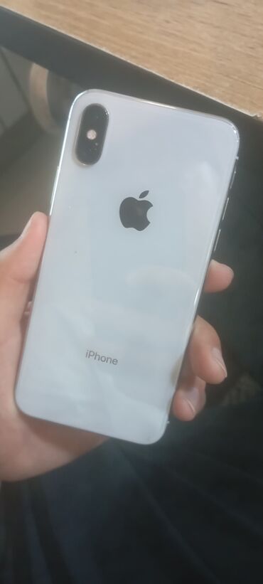 редми нот 14 с: IPhone X, Колдонулган, 64 ГБ, White Titanium, Кабель, Каптама, 74 %