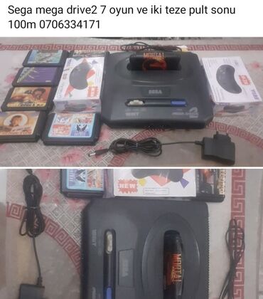 прокат плейстейшен 4: Sega mega drive 2 tam islek veziyete unvan bine savxoz