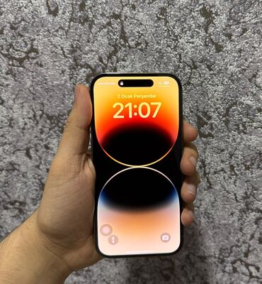 Apple iPhone: IPhone 14 Pro, < 16 GB, Ağ, Face ID