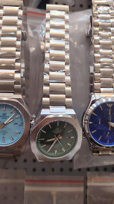 smar saat: Casio Edifice kişi qol saatları - Korpus və qolbaq: tam polad — 4