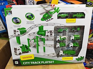 вертолёты: Игровой набор «City Track Playset – Sanitation» - Тематика: городская — 1