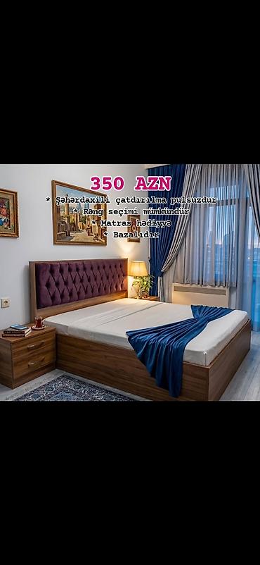 carpayi sifarisi: Bazalı yataq dəsti – 350 AZN - Şəhərdaxili çatdırılma pulsuzdur — 1