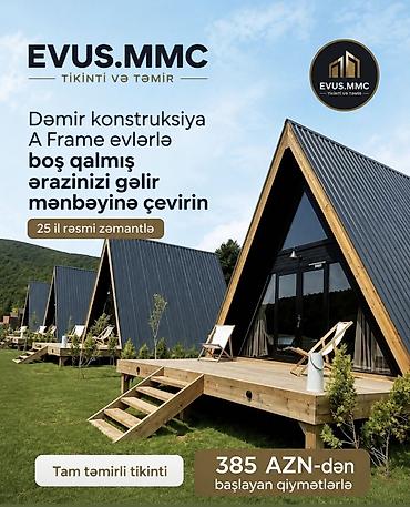 islenmis taxta satisi: A freem evlerin tikintisi ve təmirli — 1